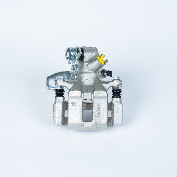 Floating rear caliper